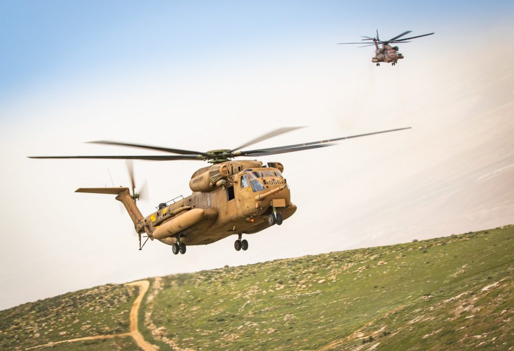 Un helicóptero de la Fuerza Aérea de Israel