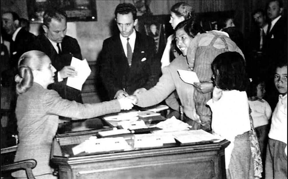 Eva Perón y Golda Meir