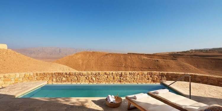 El Six Senses Shaharut, uno de los hoteles de lujo de Israel más conocidos