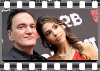 Tarantino y su esposa israelí, Daniella Pick, en la alfombra roja del estreno de The Perfect Gamble