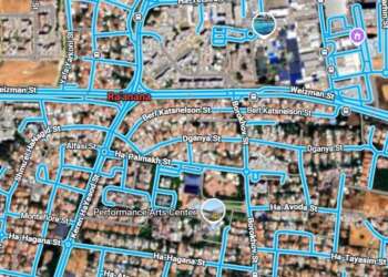 mapa de Ra'anana, ciudad israelí que apuesta a una gran expansión