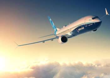 Avión Boeing 737 MAX en vuelo, imagen de difusión de la compañía