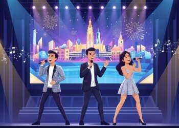 Representación artística de la gala de Eurovision en Viena con la participación de Israel